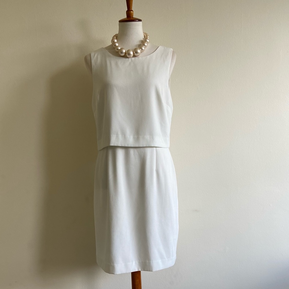 White Summer Dress. Layered party dress